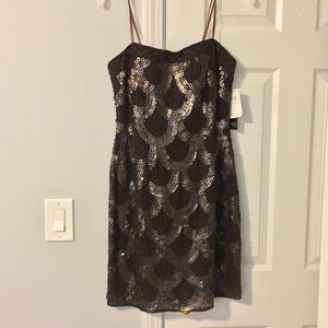 Adrianna Papell Beaded Strapless Dress - NWT